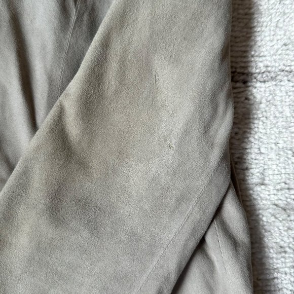 Alan Bilzerian Tan One-Button Suede Blazer Sz IT 44 (US 10-12 Large) - Picture 6 of 16